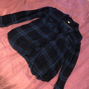 Plaid button down